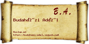 Budaházi Adél névjegykártya